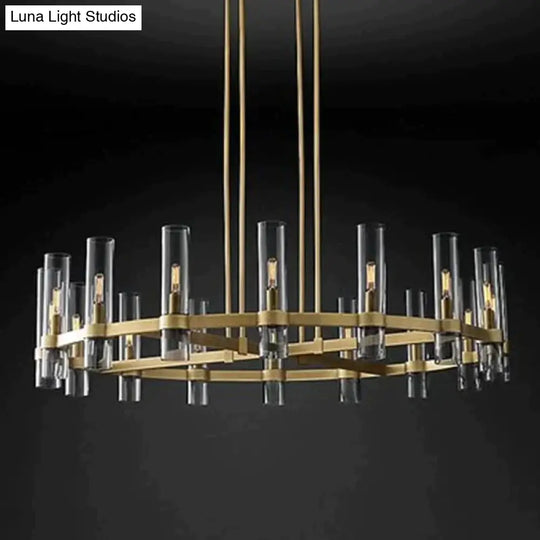 Serenity - American Loft Lighting Clear Glass Round Chandelier