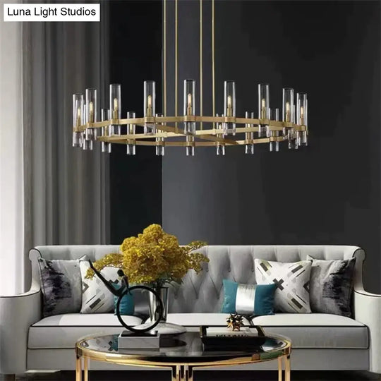 Serenity - American Loft Lighting Clear Glass Round Chandelier