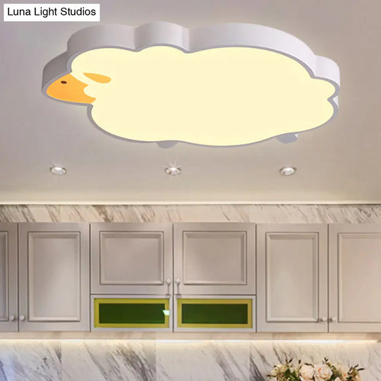 Sheep Led Ceiling Light - Modern Flush Mount For Chic Living Room Decor