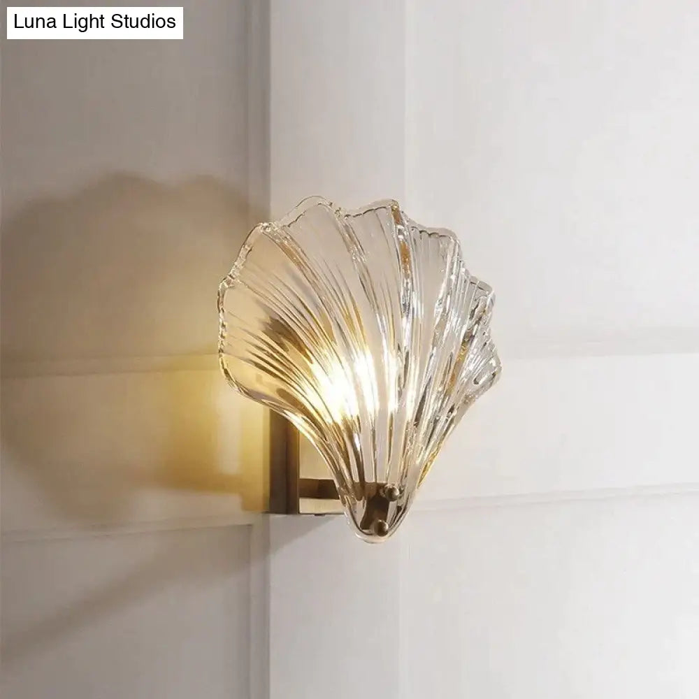 Shell Wall Lamp Postmodern Luxury Bedroom Bedside Living Room Tv Background Simple Creative