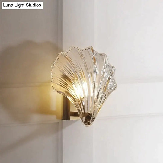 Shell Wall Lamp Postmodern Luxury Bedroom Bedside Living Room Tv Background Simple Creative