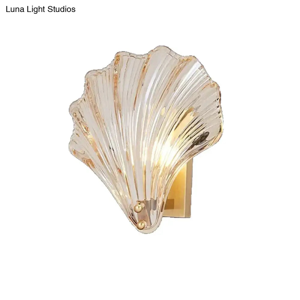 Shell Wall Lamp Postmodern Luxury Bedroom Bedside Living Room Tv Background Simple Creative