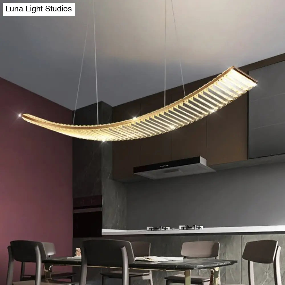 Shopia - Luxury Arch Crystal Suspension Chandelier Modern Lighting Design Ceiling Light Fixtures