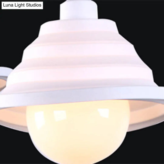 Modern Silica Gel Pendant Light In Multi Colors - Folding Hanging Lamp