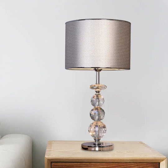 Simona - Contemporary Table Lamp Champagne Silver