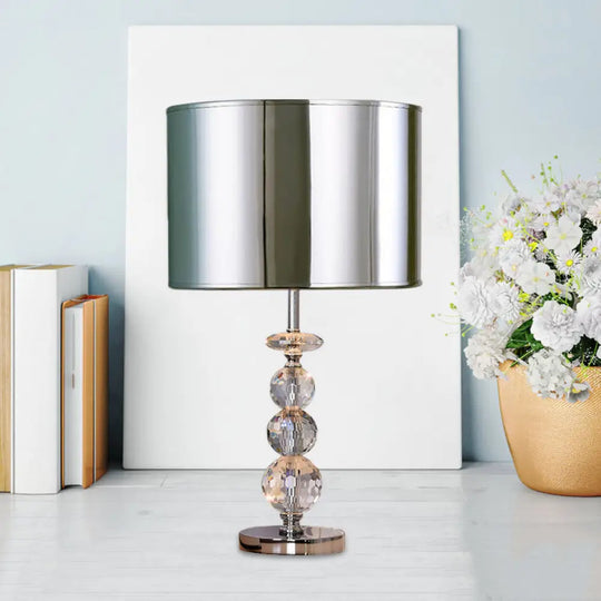 Simona - Contemporary Table Lamp Silver