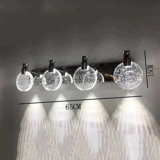 Simple Crystal LED Wall Lamp for Bathroom Bedroom