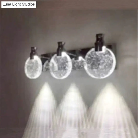 Simple Crystal Led Wall Lamp For Bathroom Bedroom Light