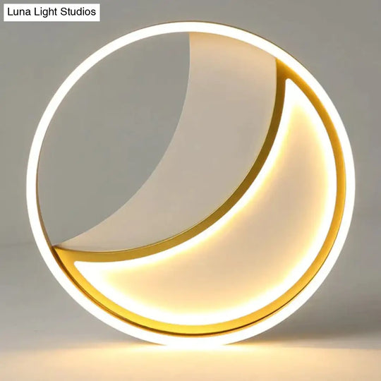 Simple Fashion Moon Room Ceiling Lamp