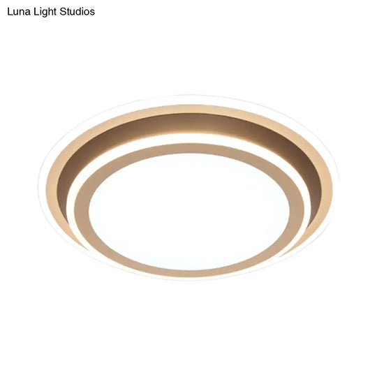 Simple Led Flush Ceiling Light Multi-Layer Acrylic 19.5’/32’ Wide Warm/White Light. Perfect For