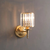 Simple Light Luxury Crystal Bedroom Copper Wall Lamp Lamps