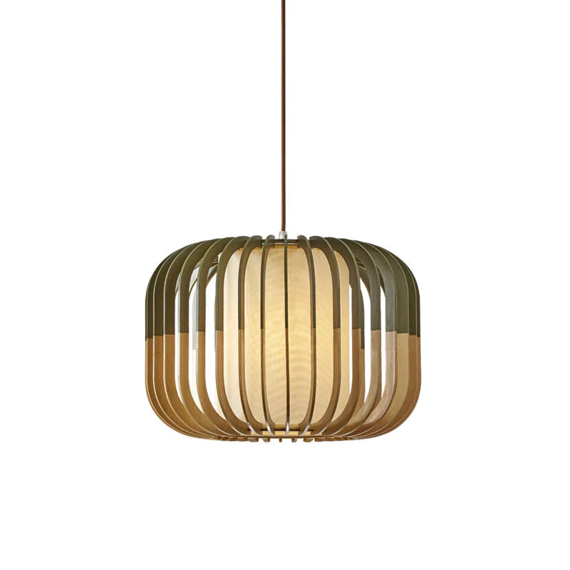 Simple linear lines  Solid Wood Nordic Pendant