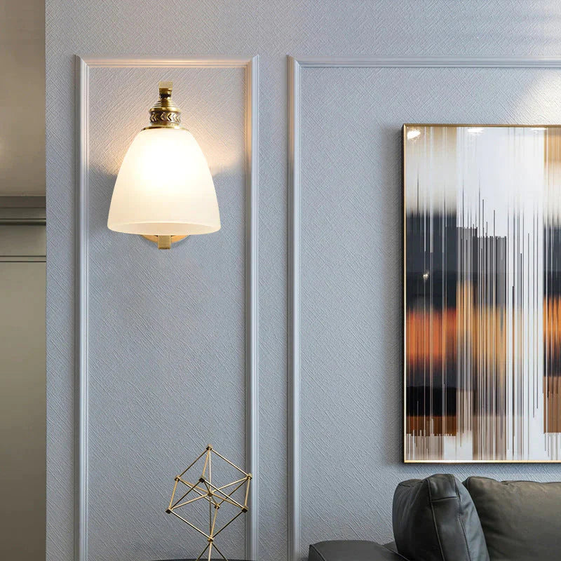 Simple Living Room Lamp Corridor Copper Wall Lamp