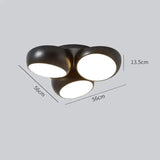 Simple Modern Atmosphere Living Room Bedroom Ceiling Lamp Black / 3 heads / Tri-color light Ceiling