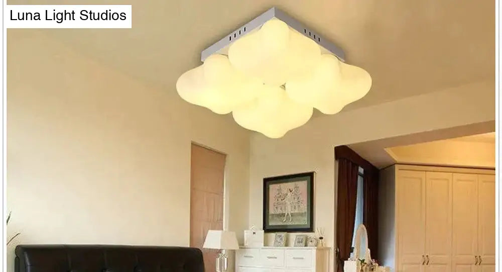 Simple Modern Clover Lamp Nordic Warm Ceiling