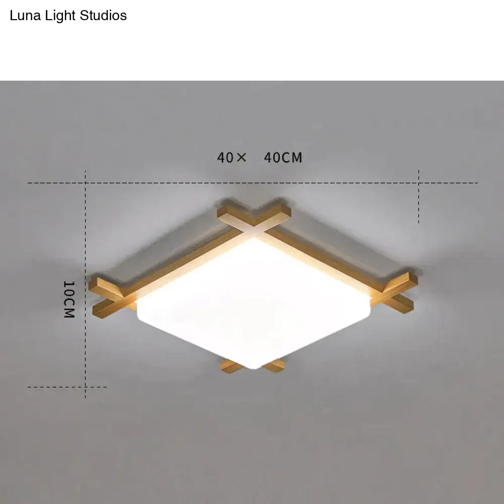 Simple Modern Corridor Square Log Led Living Room Lamps Ceiling