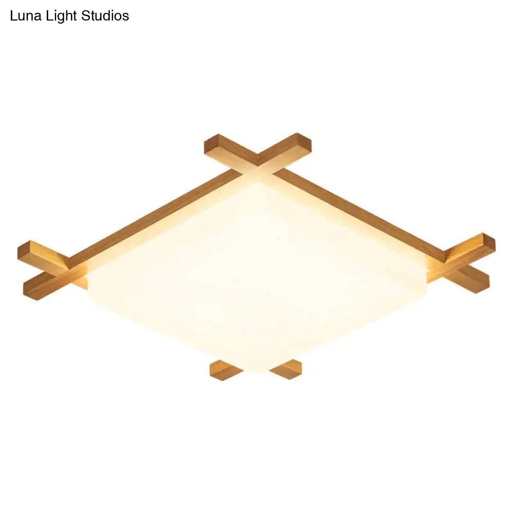 Simple Modern Corridor Square Log Led Living Room Lamps Ceiling