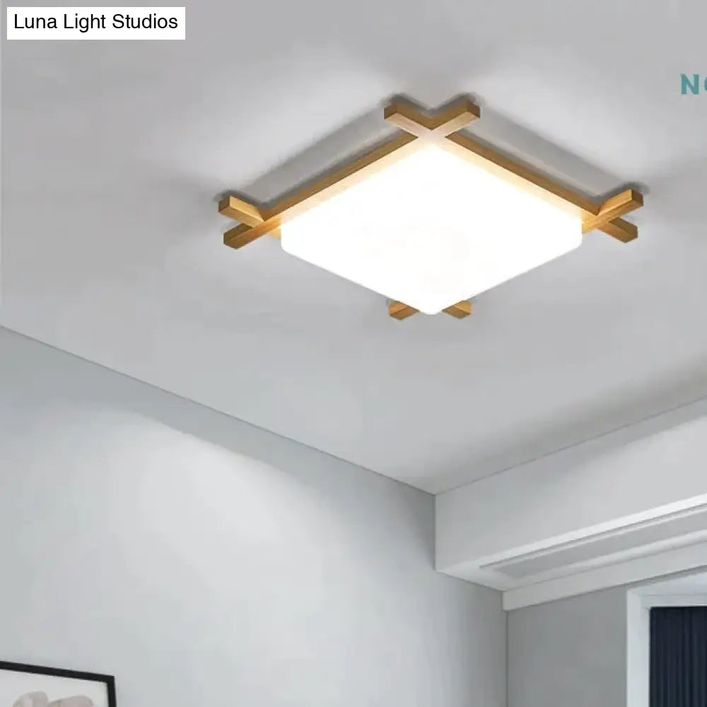 Simple Modern Corridor Square Log Led Living Room Lamps Ceiling