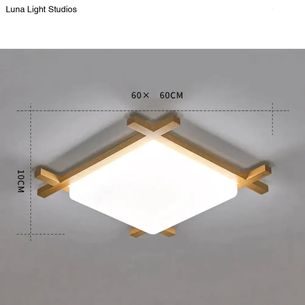 Simple Modern Corridor Square Log Led Living Room Lamps As Show / Large White Light Ceiling