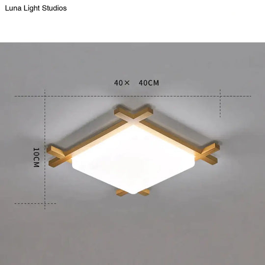 Simple Modern Corridor Square Log Led Living Room Lamps As Show / Small White Light Ceiling