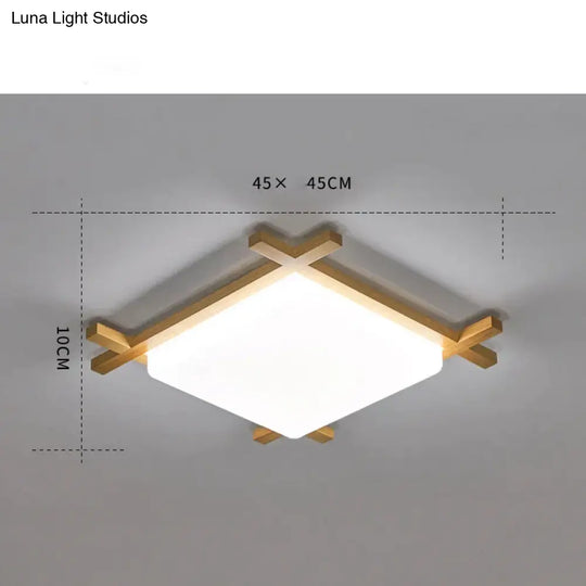 Simple Modern Corridor Square Log Led Living Room Lamps Ceiling