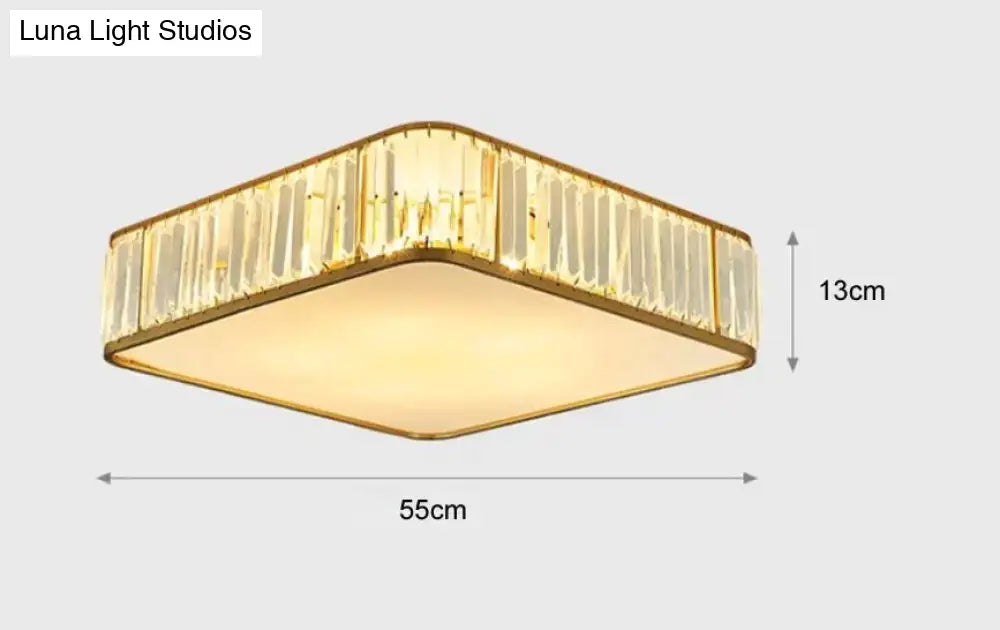 Simple Modern Crystal Lamp Atmosphere Dining Room Bedroom Ceiling