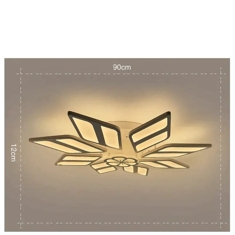 Simple Modern Hall Exhibition Lamp Creative Bedroom Household Led Ceiling Black / 9 Heads White