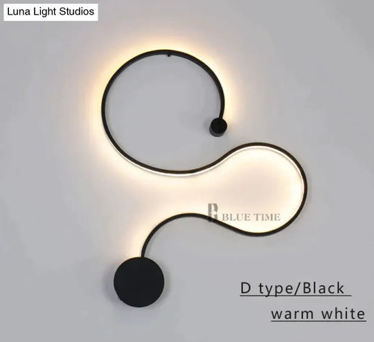 Simple Modern Led Ceiling Light Black&White Body Lustres Led Lamp Living Room Bedroom Beside Room