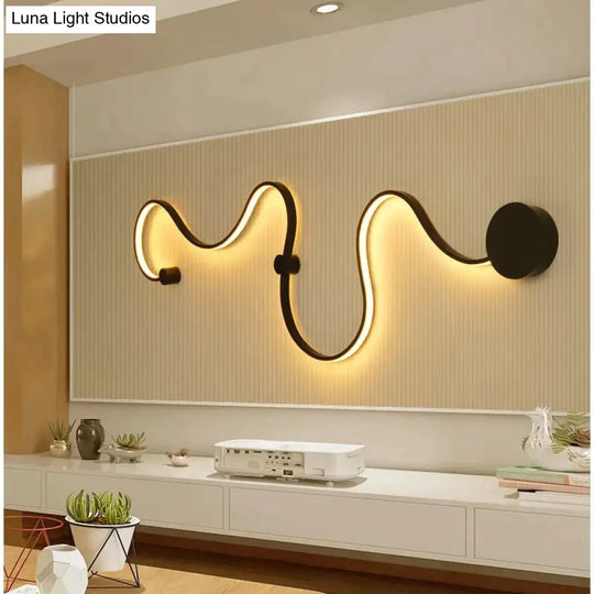 Simple Modern Led Ceiling Light Black&White Body Lustres Led Lamp Living Room Bedroom Beside Room