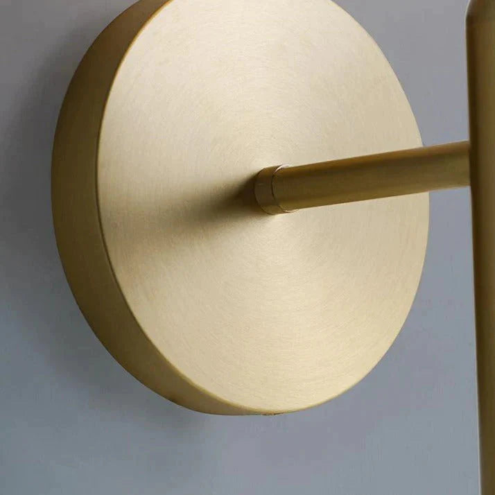 Simple Nordic Modern Bedroom Bedside Copper Wall Lamp