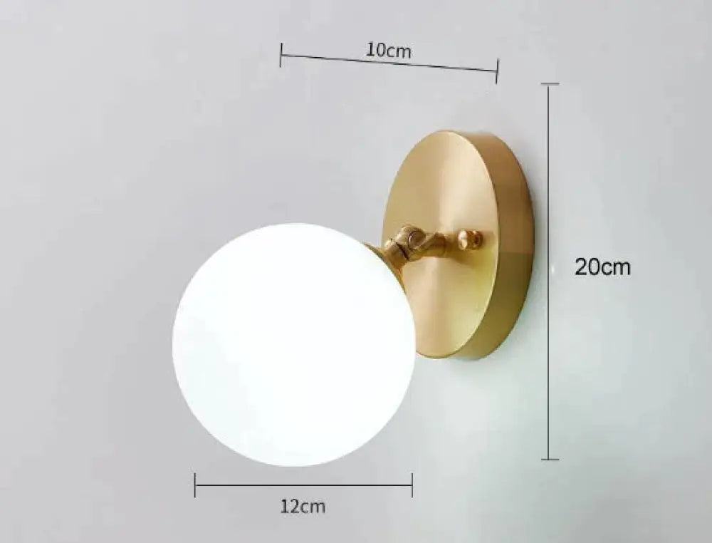 Simple Nordic Wind Bedroom Bedside Corridor Copper Wall Lamp A / No bulb Copper Wall Lamps