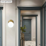 Simple Nordic Wind Bedroom Bedside Corridor Copper Wall Lamp Copper Wall Lamps