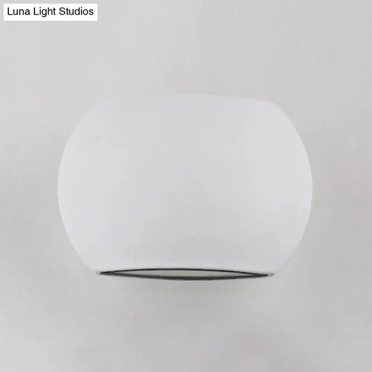 Simple Style Aluminum Oval Wall Mounted Led Light For Corridor - 1.5/2 Wide White Fixture