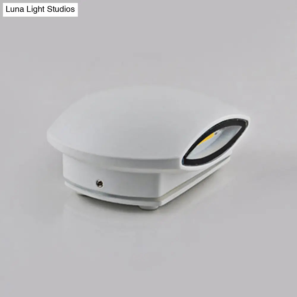 Simple Style Aluminum Oval Wall Mounted Led Light For Corridor - 1.5/2 Wide White Fixture