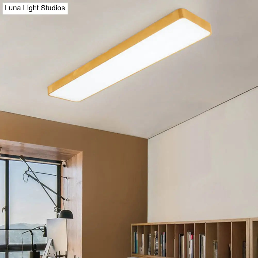 Simple Style Metal Led Ceiling Lamp With Gold Finish - Ideal For Offices