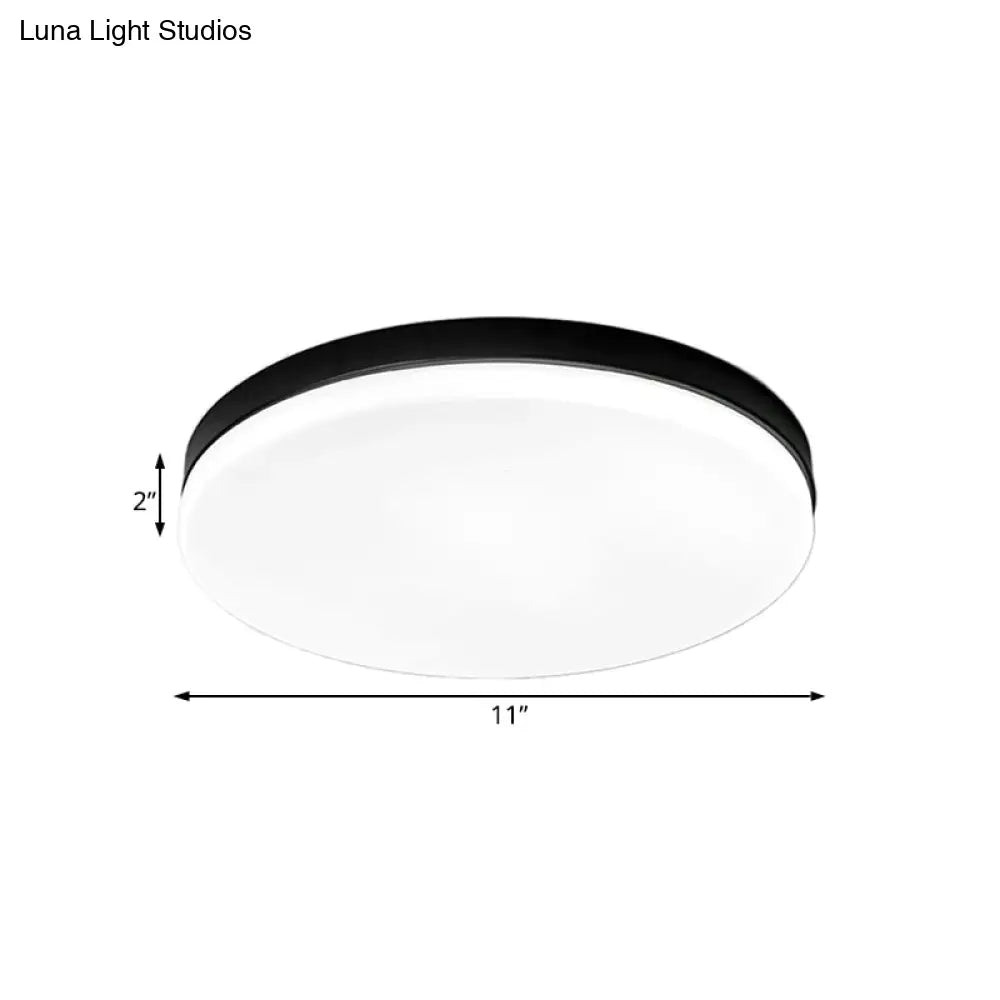 Simplicity Acrylic Flushmount Ceiling Light - Circle Design 11’/15’/19’ Diameter Warm/White