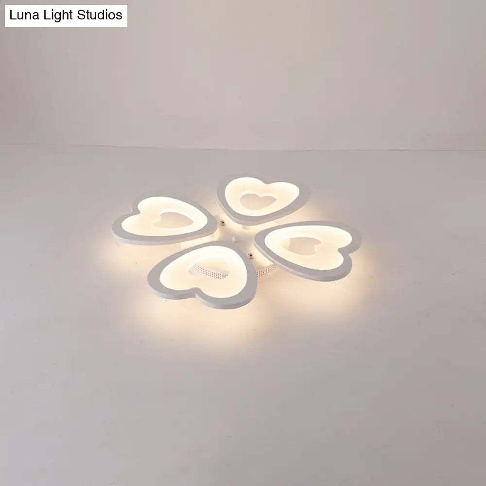 Simplicity Acrylic White Led Ceiling Flush Mount Light For Living Room 4 /