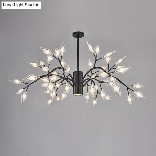 Firefly Acrylic Led Chandelier: Simplicity For Your Living Room 54 / Black