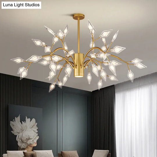 Firefly Acrylic Led Chandelier: Simplicity For Your Living Room 54 / Gold