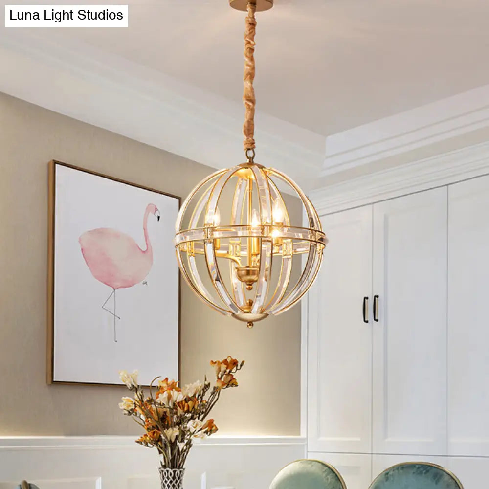 Stunning Crystal-Encrusted Pendant Chandelier - Single Bulb Black/Gold Finish Ideal For Restaurants