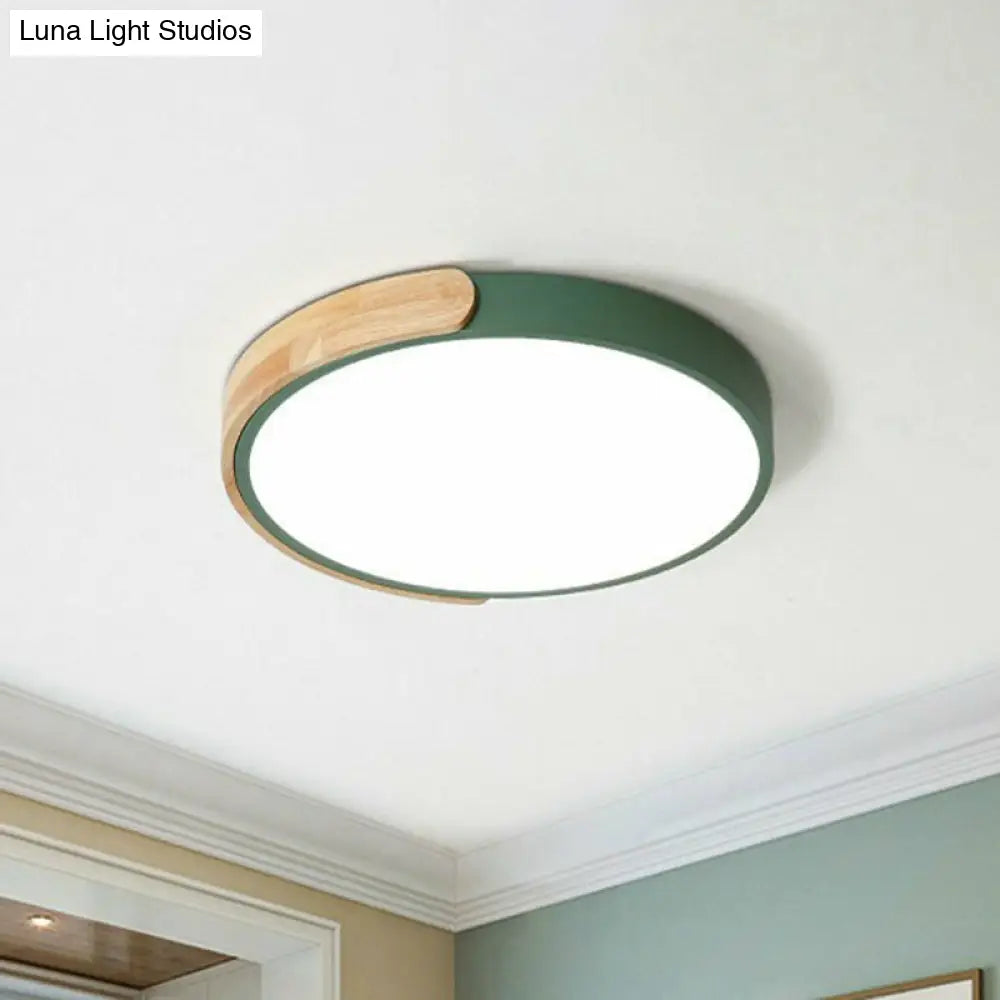 Simplicity Kids Bedroom Led Flush Mount Ceiling Light With Acrylic Circular Perfect Illumination