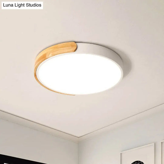 Simplicity Kids Bedroom Led Flush Mount Ceiling Light With Acrylic Circular Perfect Illumination