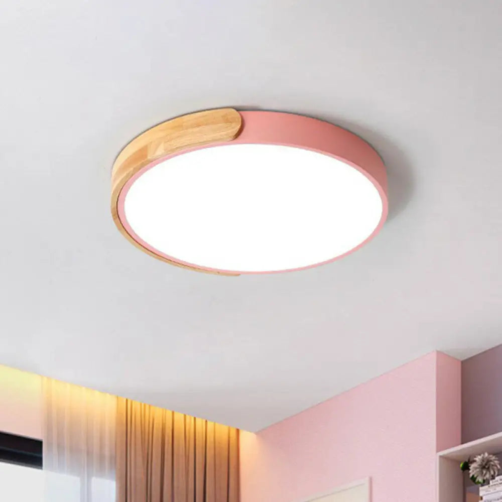 Simplicity Kids Bedroom Led Flush Mount Ceiling Light With Acrylic Circular – Perfect