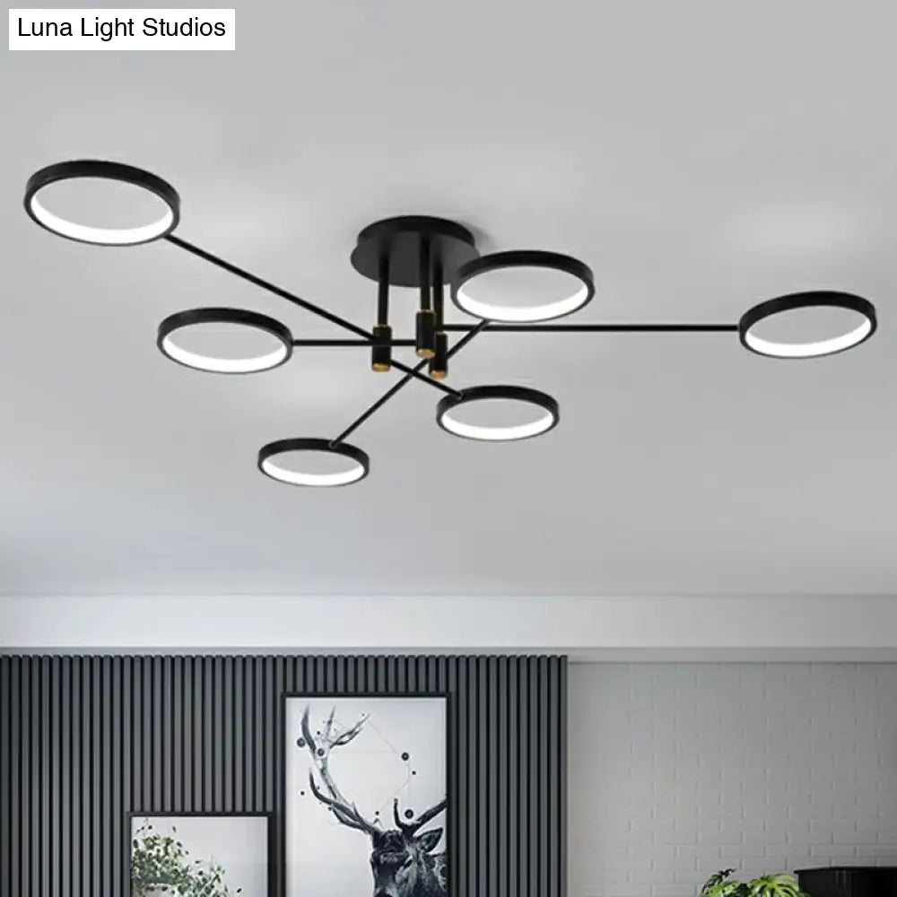 Simplicity Led Ceiling Lamp Modern Living Room Light Fixture