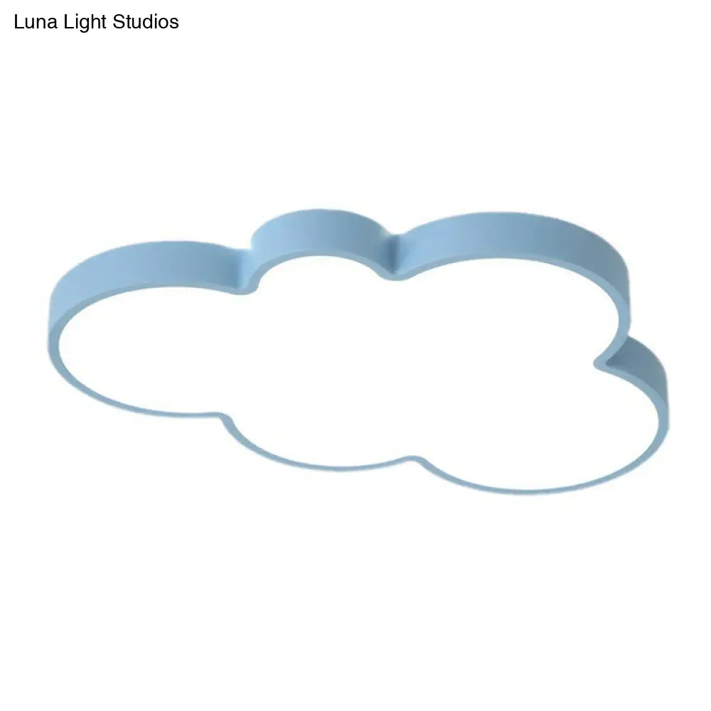 Simplicity Led Cloud Flush Ceiling Light For Kids Bedroom Décor