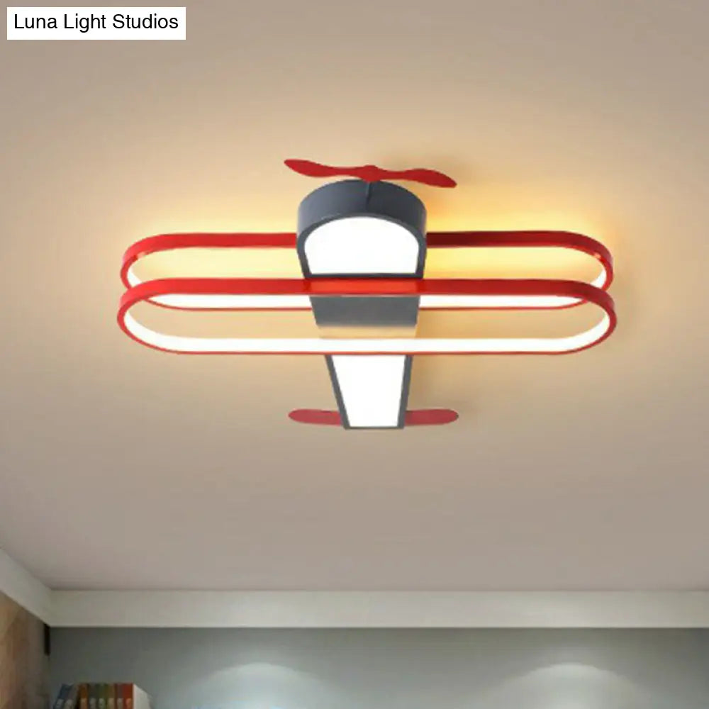 Simplicity Led Flush Mount Ceiling Light - Acrylic Plane Shape For Nursery