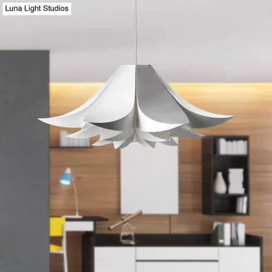 Simplicity Petal Hanging Lamp Kit - Acrylic Wide 1-Light Pendant Kitchen Ceiling 21.5/27.5/31.5