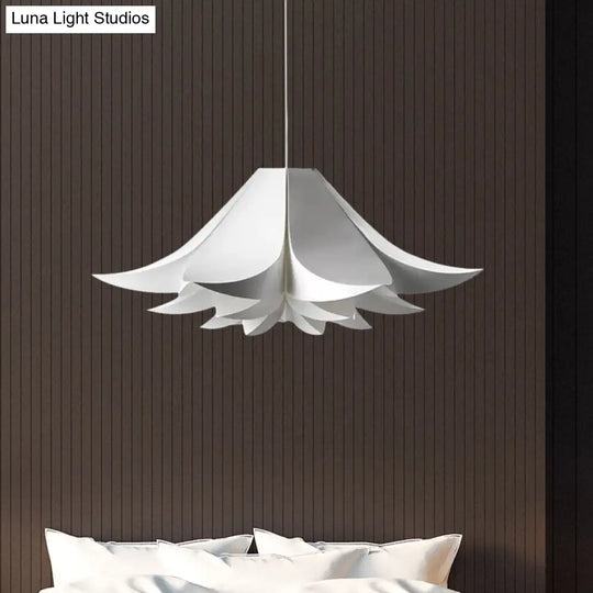 Simplicity Petal Hanging Lamp Kit - Acrylic Wide 1-Light Pendant Kitchen Ceiling 21.5/27.5/31.5