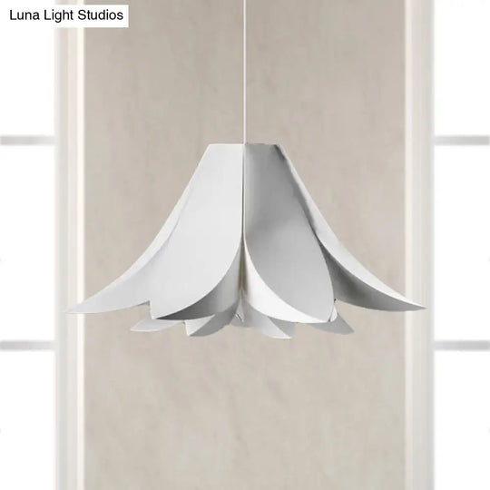 Simplicity Petal Hanging Lamp Kit - Acrylic Wide 1-Light Pendant Kitchen Ceiling 21.5/27.5/31.5