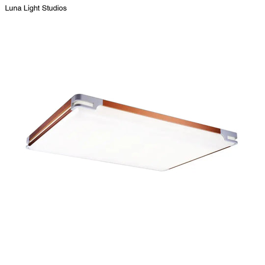 Simplicity Thin Acrylic Ceiling Light - Led Brown Flushmount (20.5’/25’/35’ Wide)